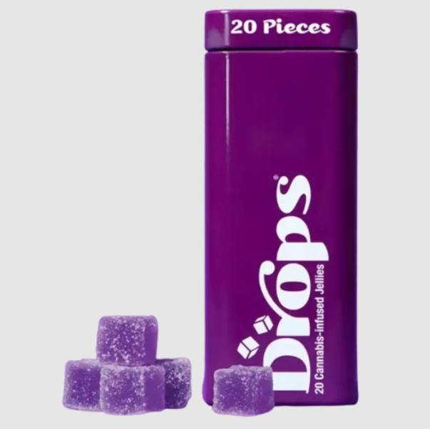 Drops | Blackberry 20pc Crickets | Super Indica (100mg THC + 200mg CB)
