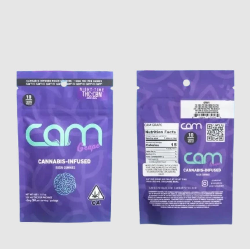 Grape Rosin Gummy 1:1 THC:CBD 10 Pack 100MG