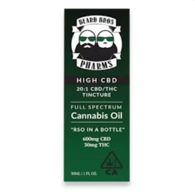 High CBD Tincture 20:1 CBD:THC 600MG