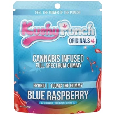 Blue Raspberry Individual Gummies | 100mg | 10ct | 10mg/ea