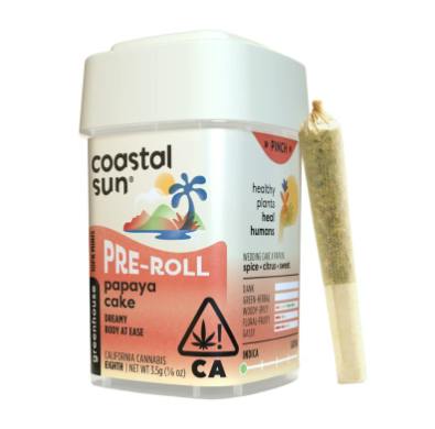 Coastal Sun | Papaya Bomb | Mini Joints | 0.35g | 10pk