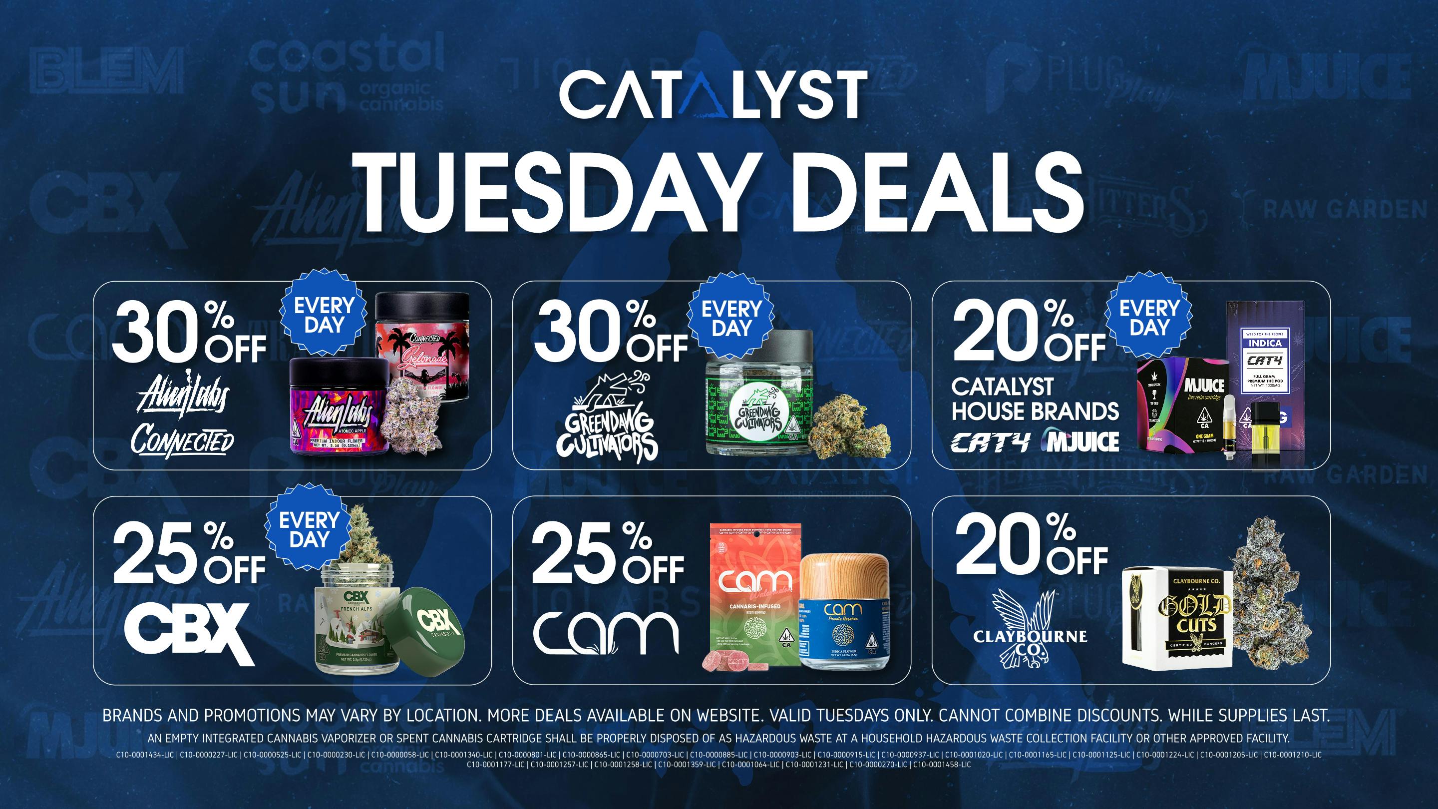 Tuesday Deals at Catalyst Cannabis Dispensary Palm Desert | Weedmaps