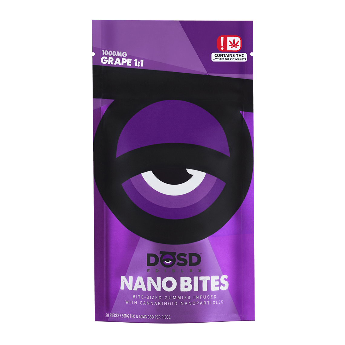 1000mg 1:1 Grape | Sativa | DOSD