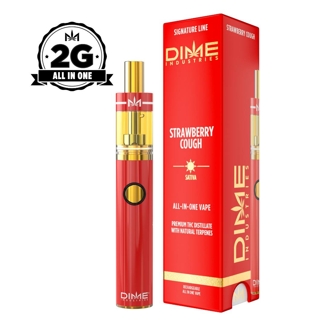 2g Strawberry Cough Disposable | Dime | 2 For $70