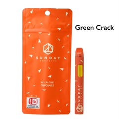 2g Green Crack | Disposable | Sunday Extracts
