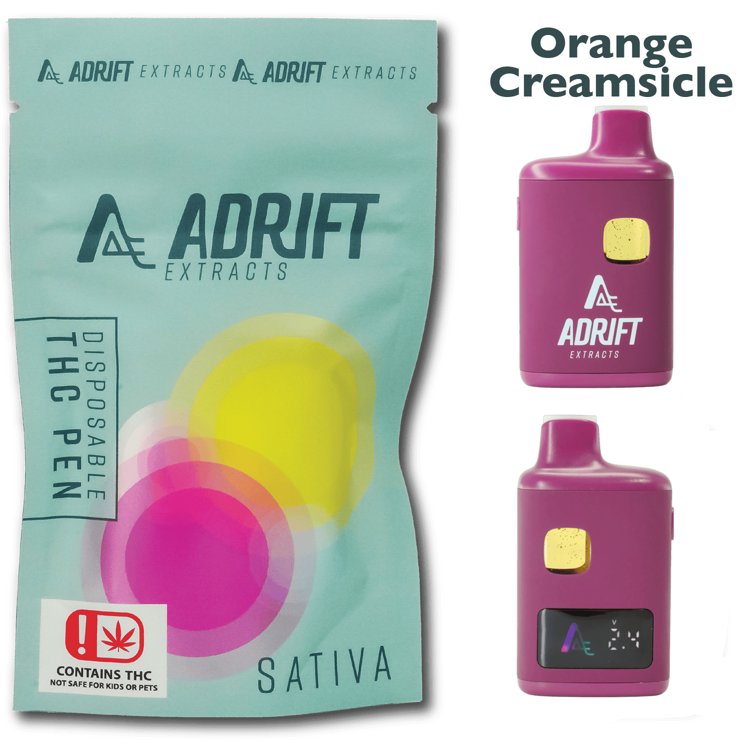 3g Orange Creamsicle | Disposable | Adrift Extracts