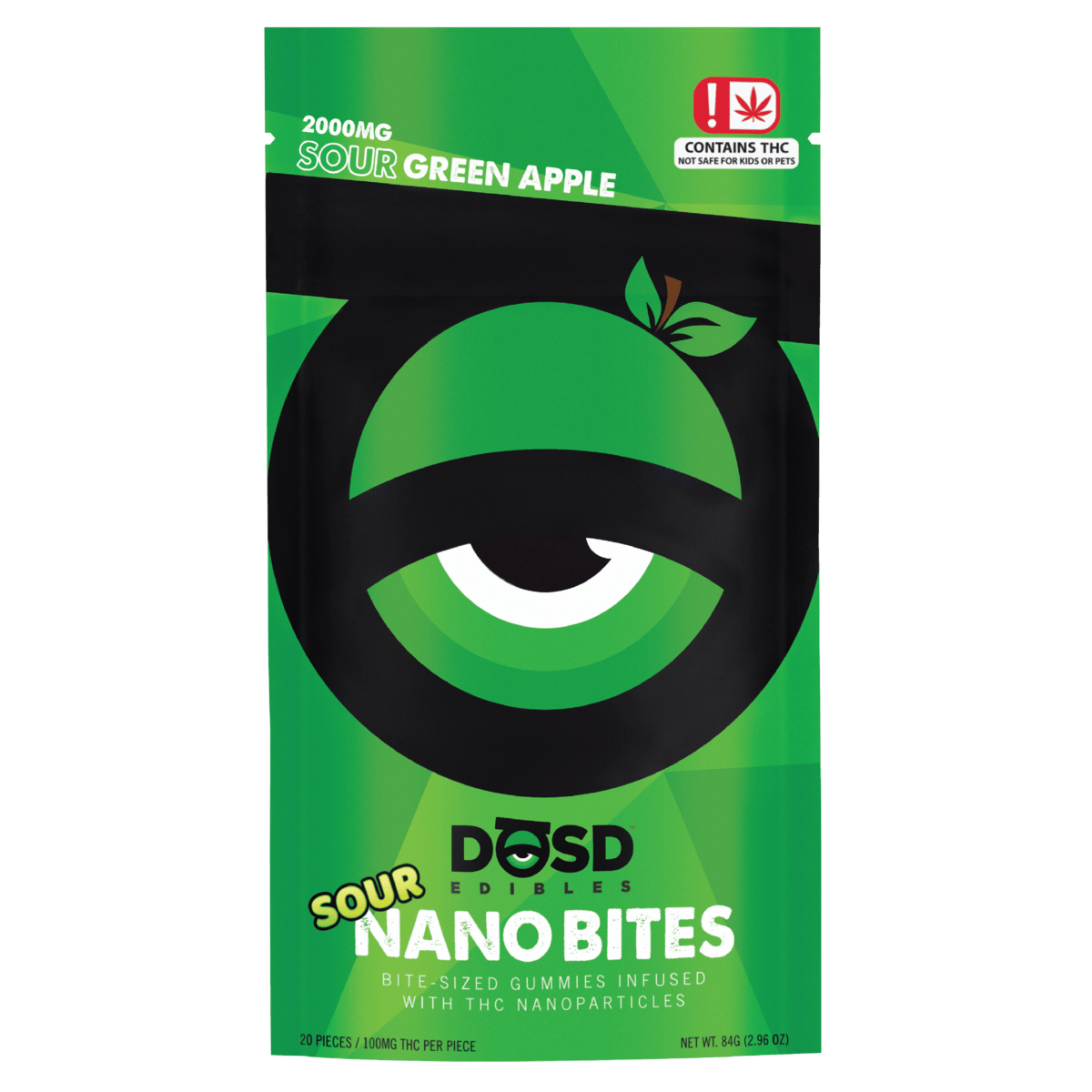 2000mg Sour Apple | Hybrid | DOSD