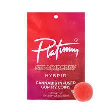 Platinum Vape 200mg Gummies- Strawberry (Hybrid) by Platinum Vape