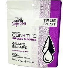 True North | Grape Escape CBN:THC 1:1 Gummies | 100mg | 5ct | 20mg/ea by True North Collective MI