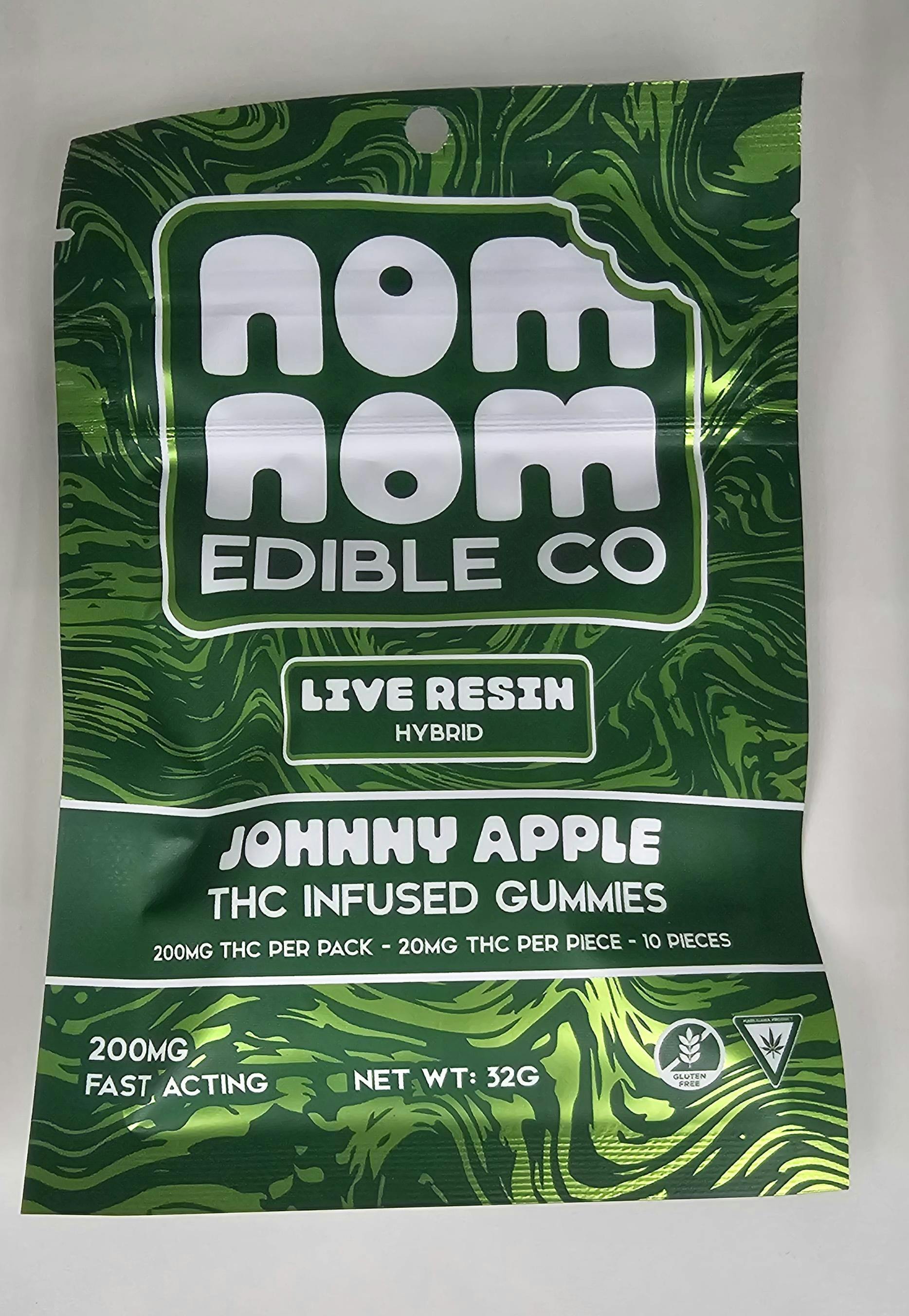 Nom Nom LR Gummies | Johnny Apple | 200mg by Nom Nom Edible Co