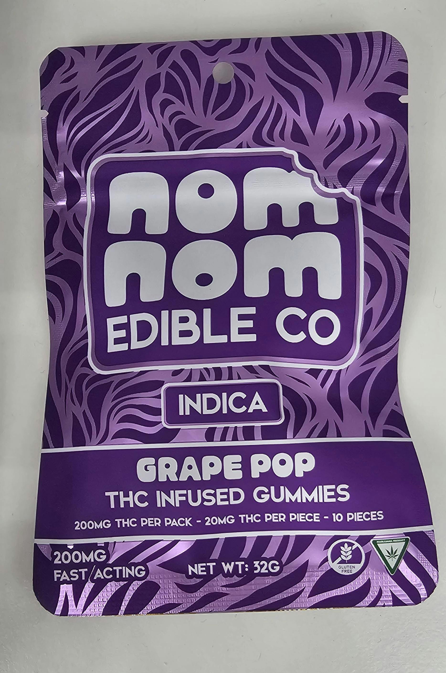 Nom Nom Gummies | Grape Pop | 200mg