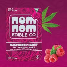 NOM NOM Raspberry Beret 200mg Gummies