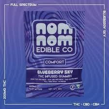 Nom Nom Gummies | Blueberry Sky | 200mg:50mg by Nom Nom Edible Co