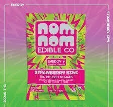Nom Nom Gummies | Strawberry Kiwi | 200mg by Nom Nom Edible Co