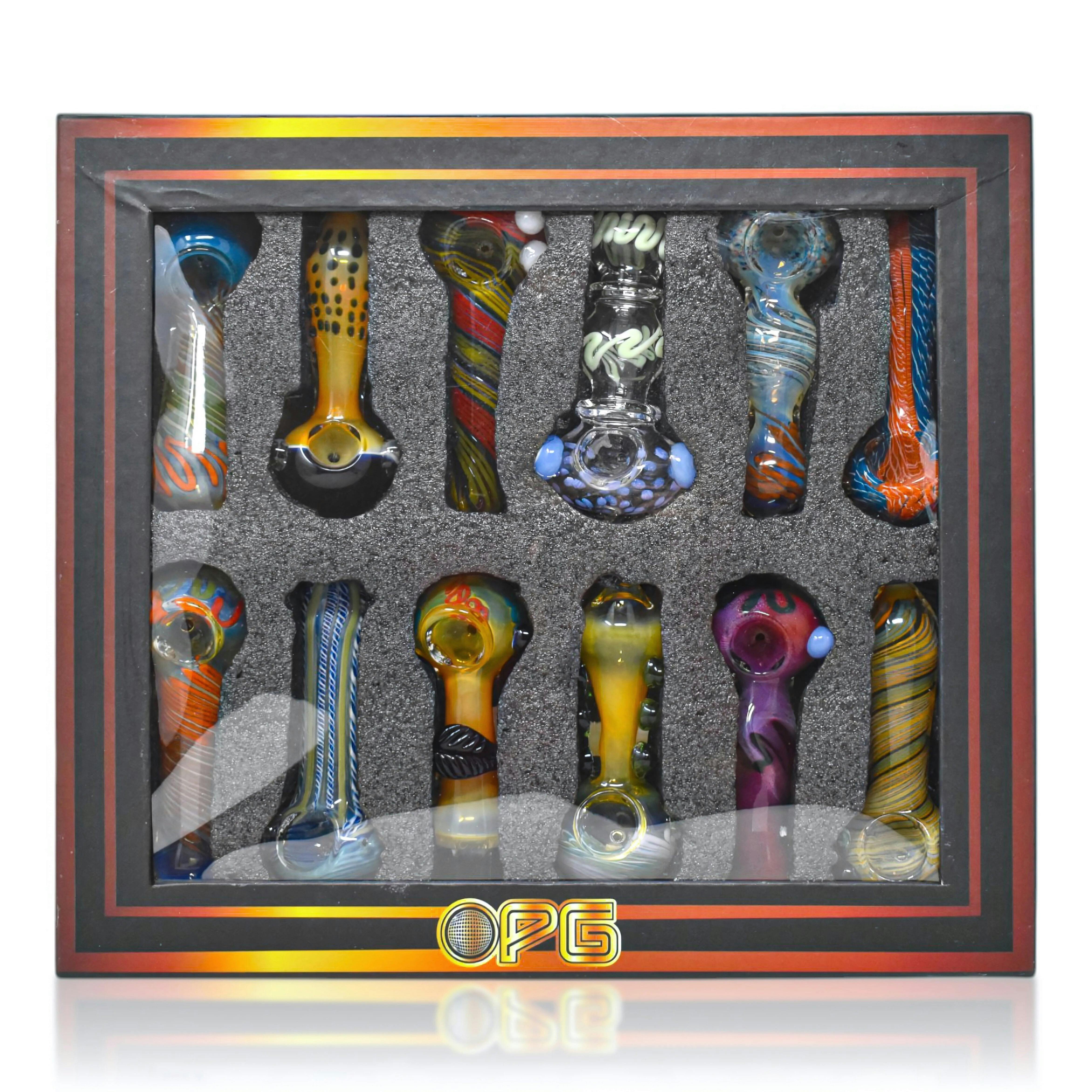 OPG: Multi-Marble Art Hand Pipe - 4"