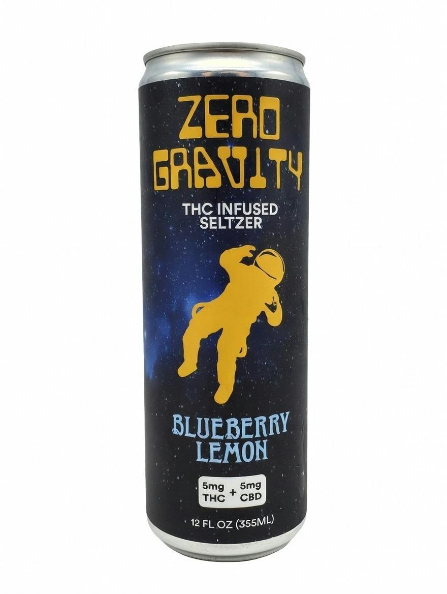 Zero Gravity: Blueberry Lemon Seltzer 1:1 - 5mg *Low Dose*