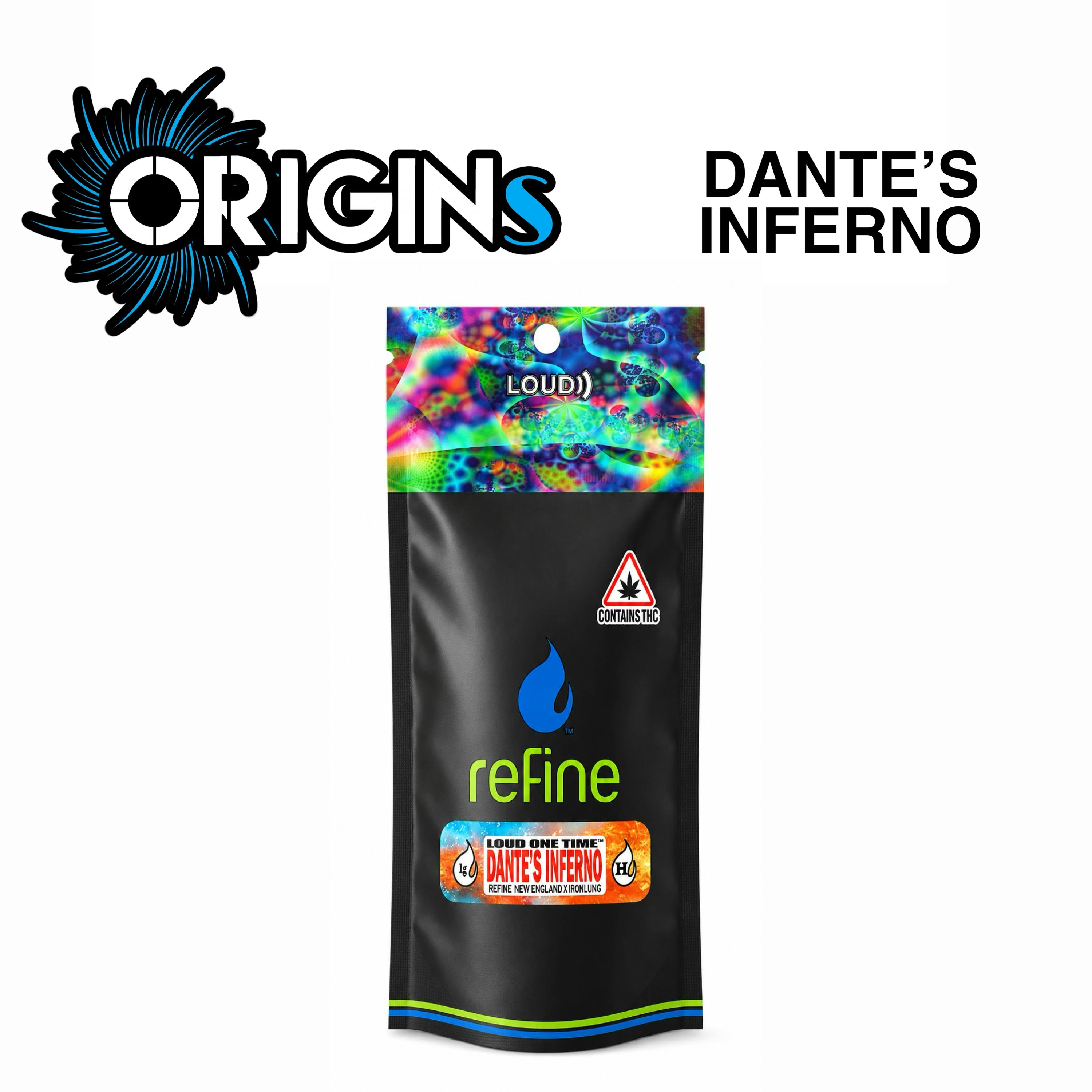 Dante's Inferno 1G Disposable Cartridge - Refine (Indica)