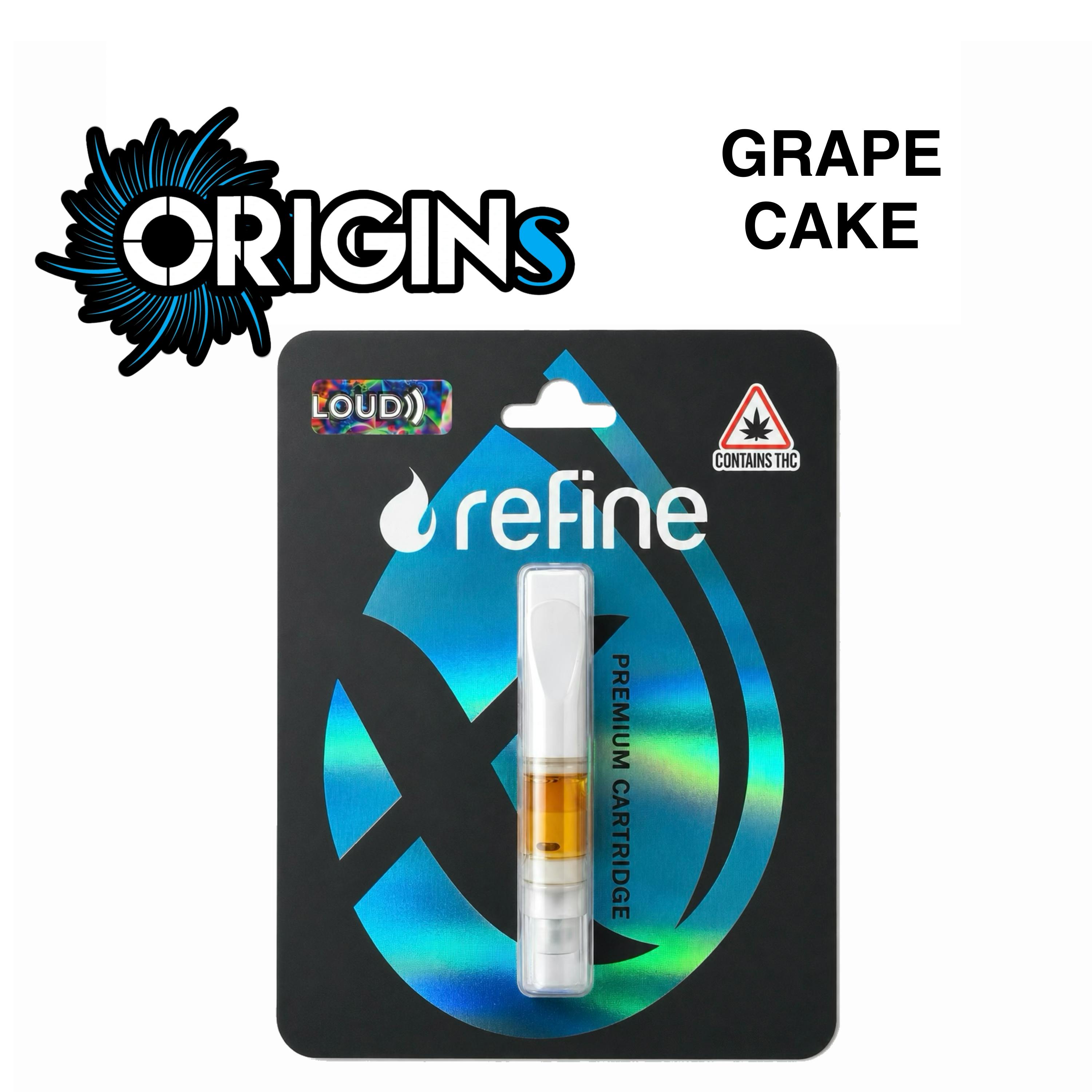 Grape Cake .5G Loud Cartridge- Refine (Indica)