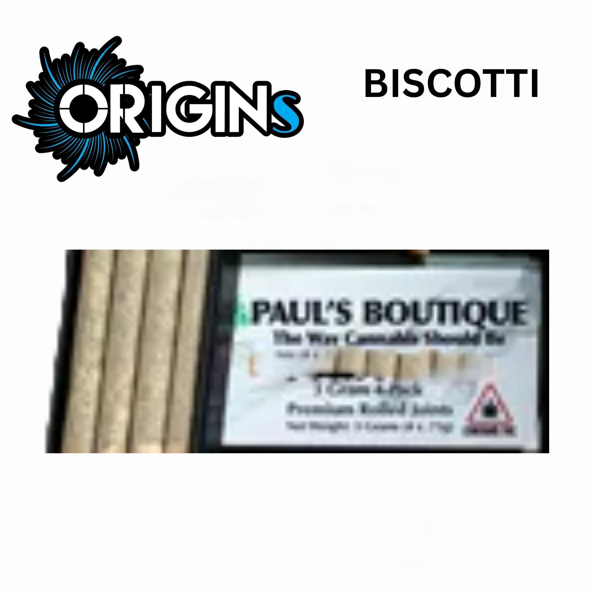 Bosscotti 4pack .75G Prerolls - Paul's Boutique (Indica)