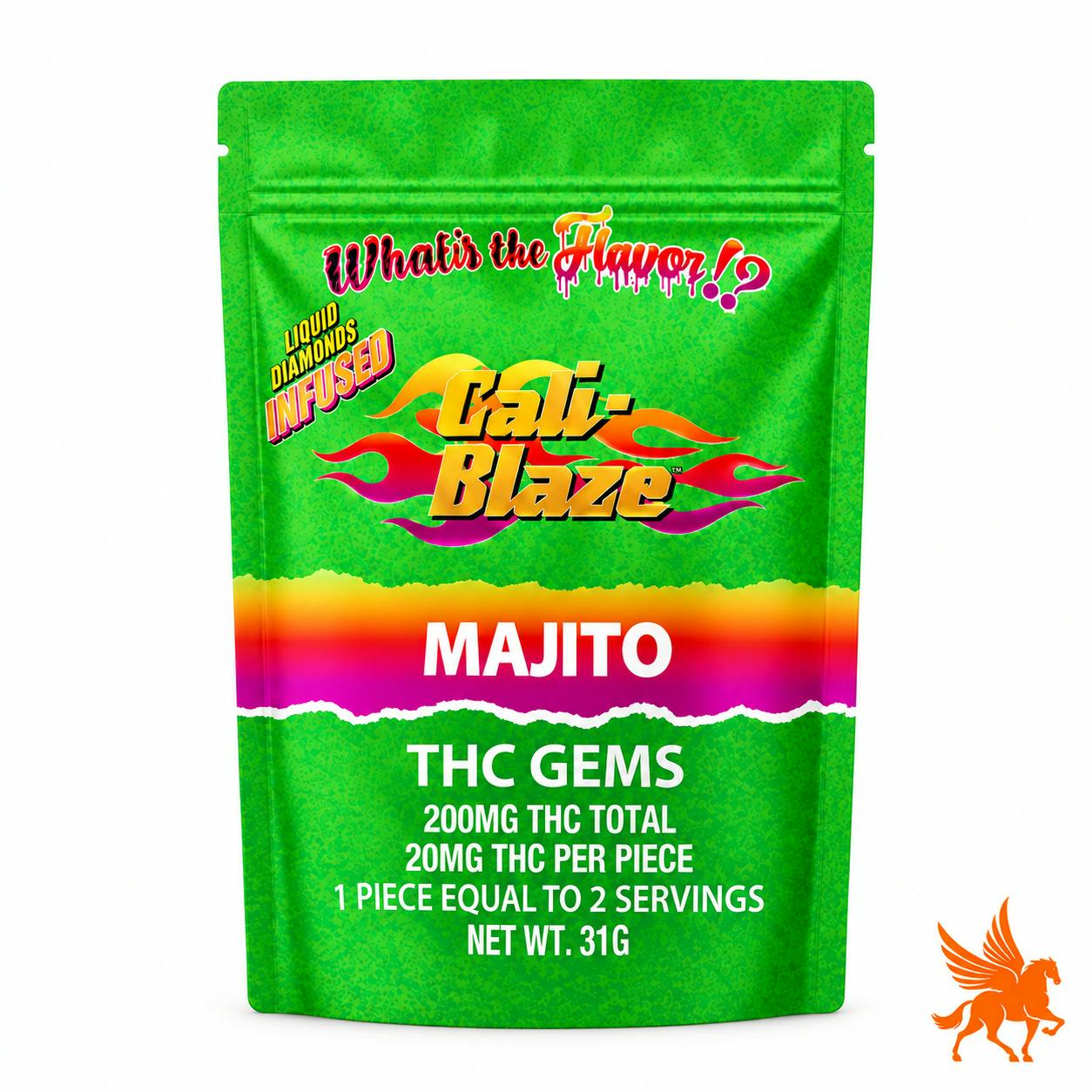 CALI- BLAZE | 200MG GEMS | MOJITO