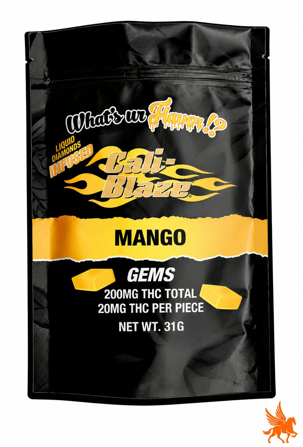 CALI- BLAZE | 200MG GEMS | MANGO
