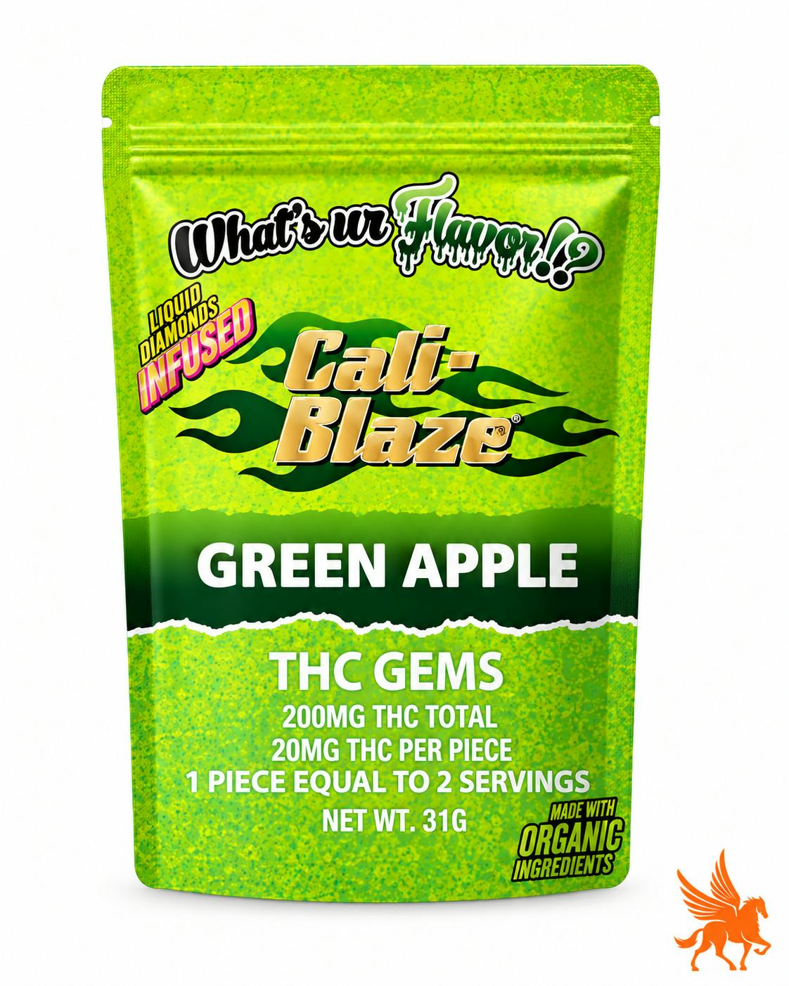 CALI- BLAZE | 200MG GEMS | GREEN APPLE