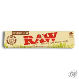 Organic Hemp Kingsize Slim Rolling Papers - RAW