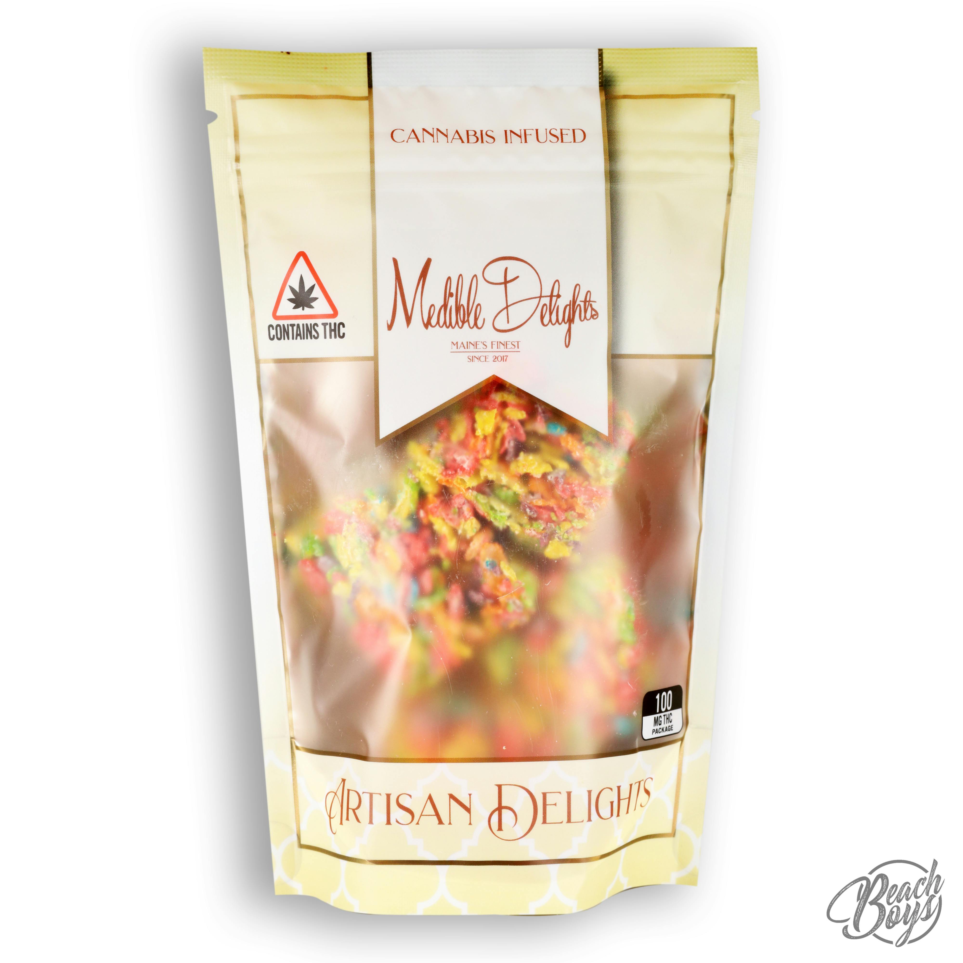 100mg Hash Rosin Fruity Pebble Bars 4-pack - Medible Delights Co.