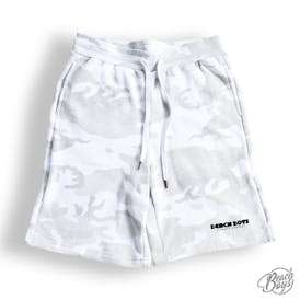 White Camo Cotton Shorts - Beach Boys Cannabis Co.