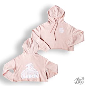 Blush Crop Hoodie - Beach Boys Cannabis Co.
