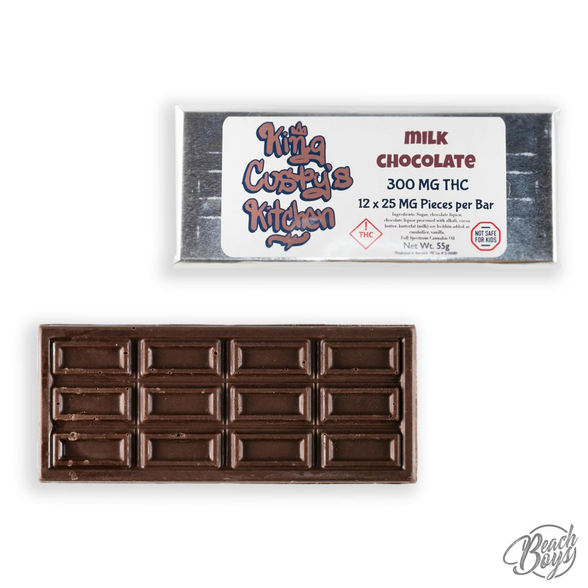 🆕 Milk Chocolate- Chocolate Bar (300mg) | King Custy’s Kitchen | Chocolates