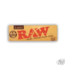 Organic Hemp 1 1/4 Rolling Papers - RAW