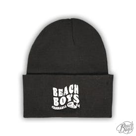 Black Smiley Beanie - Beach Boys Cannabis Co