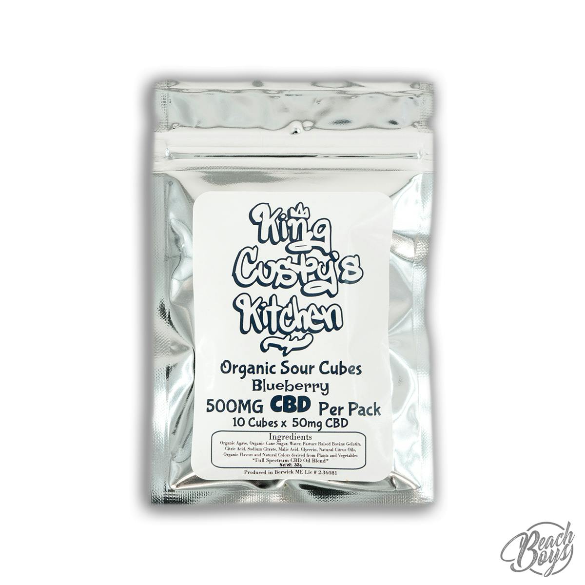 CBD Organic Sour Cubes | Gummies | 10pk