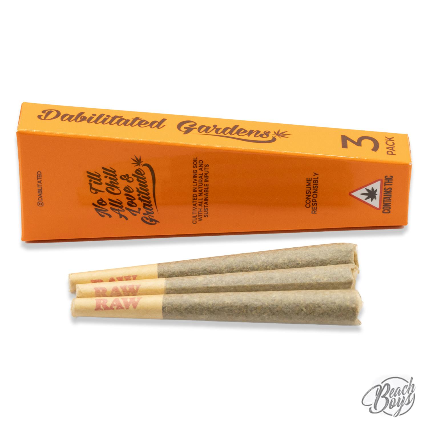 Motorbreath Infused Pre-Roll 1g (3-pack) - Dabilitated Gardens