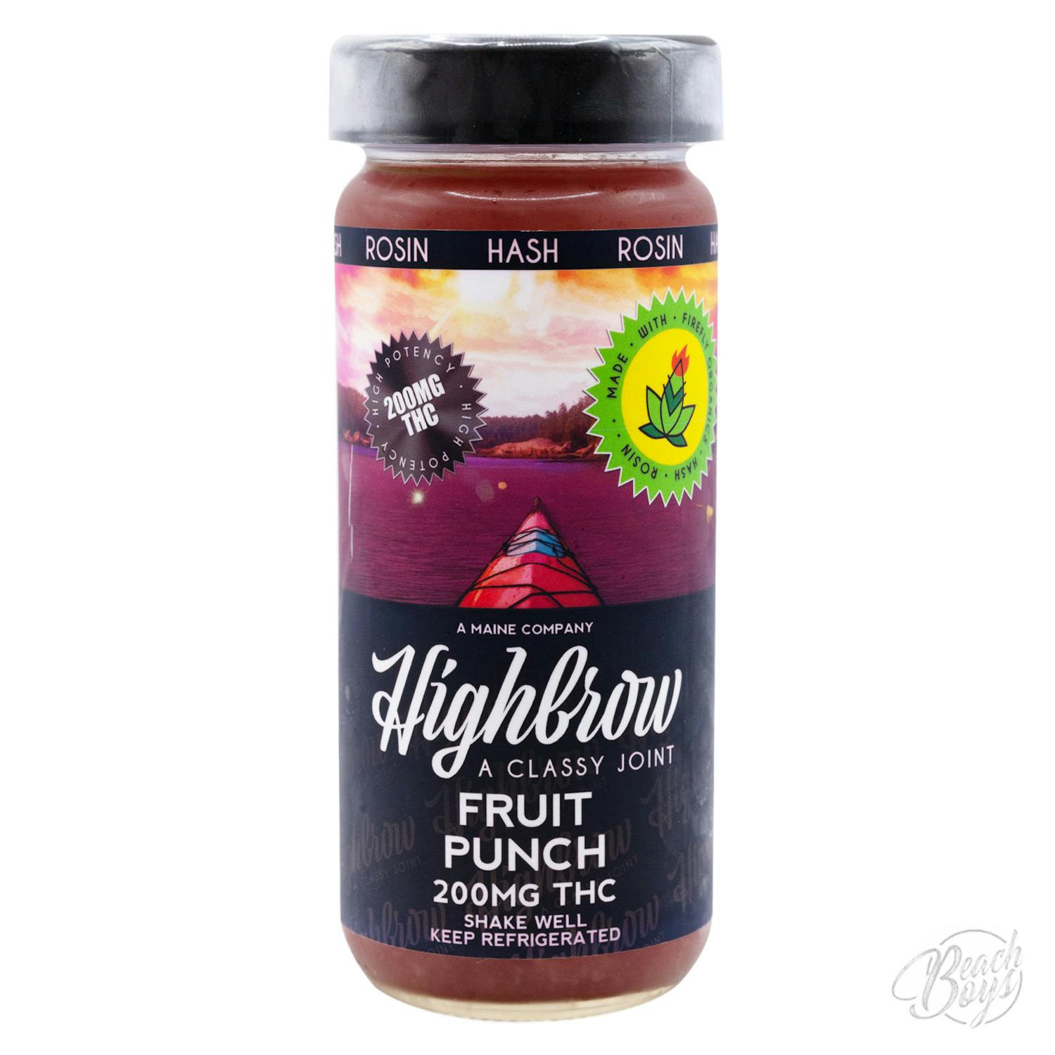 Highbrow Hash Rosin Fruit Punch Drink 200mg by Highbrow