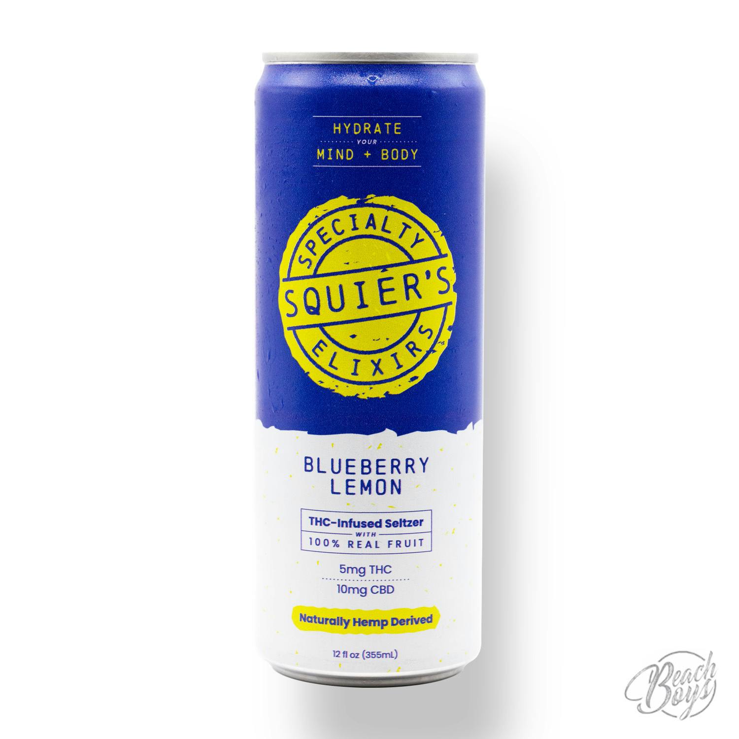 THC Infused Seltzer (ROTATING FLAVORS) 5mg THC/10mg CBD - Squier's