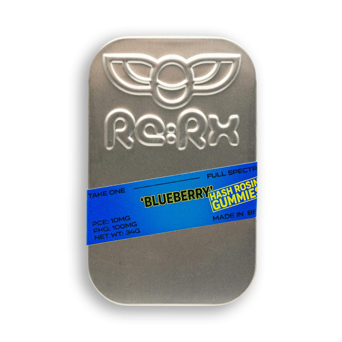Hash Rosin Blueberry Gummy 100mg (10pk) - ReRx