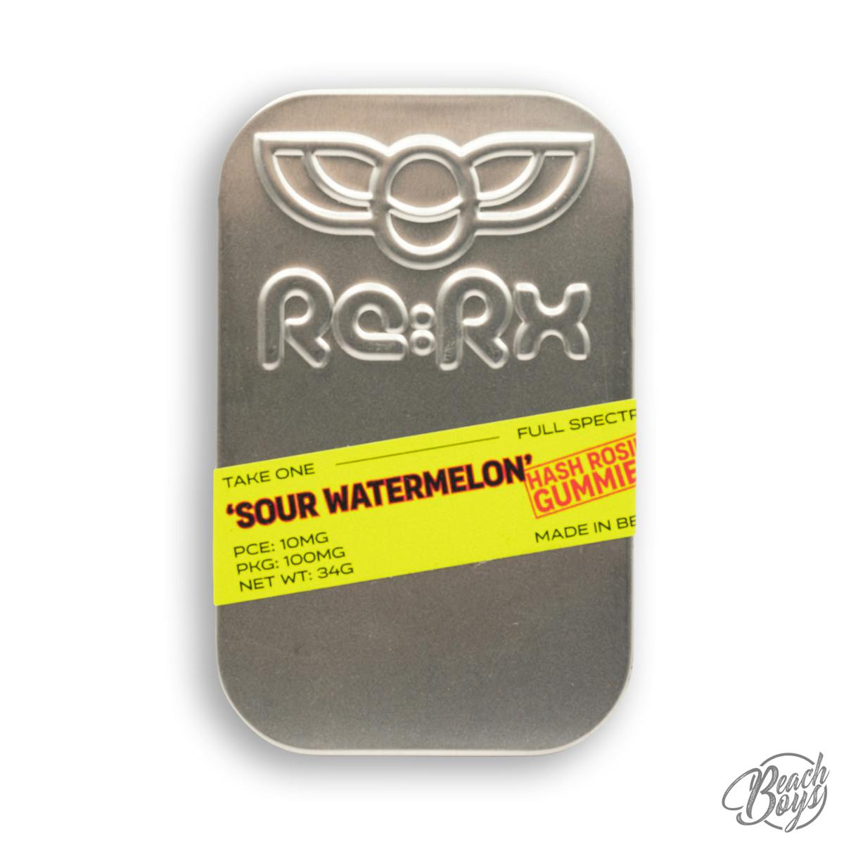 Hash Rosin Sour Watermelon Gummy 100mg (10pk) - ReRx