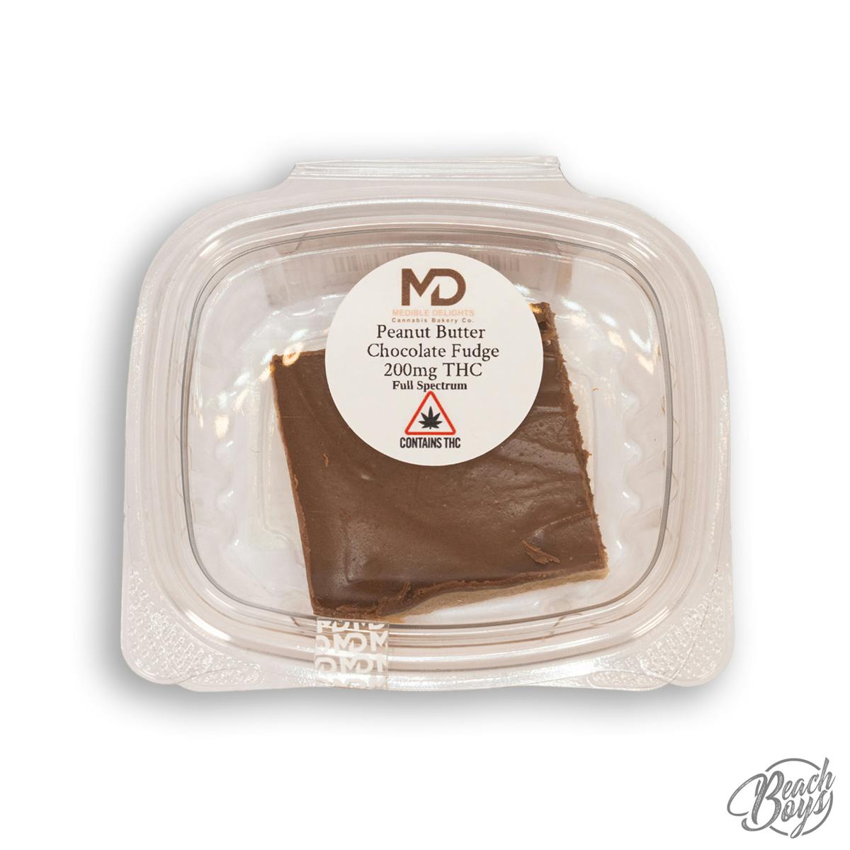 200mg Peanut Butter Chocolate Fudge Square - Medible Delights