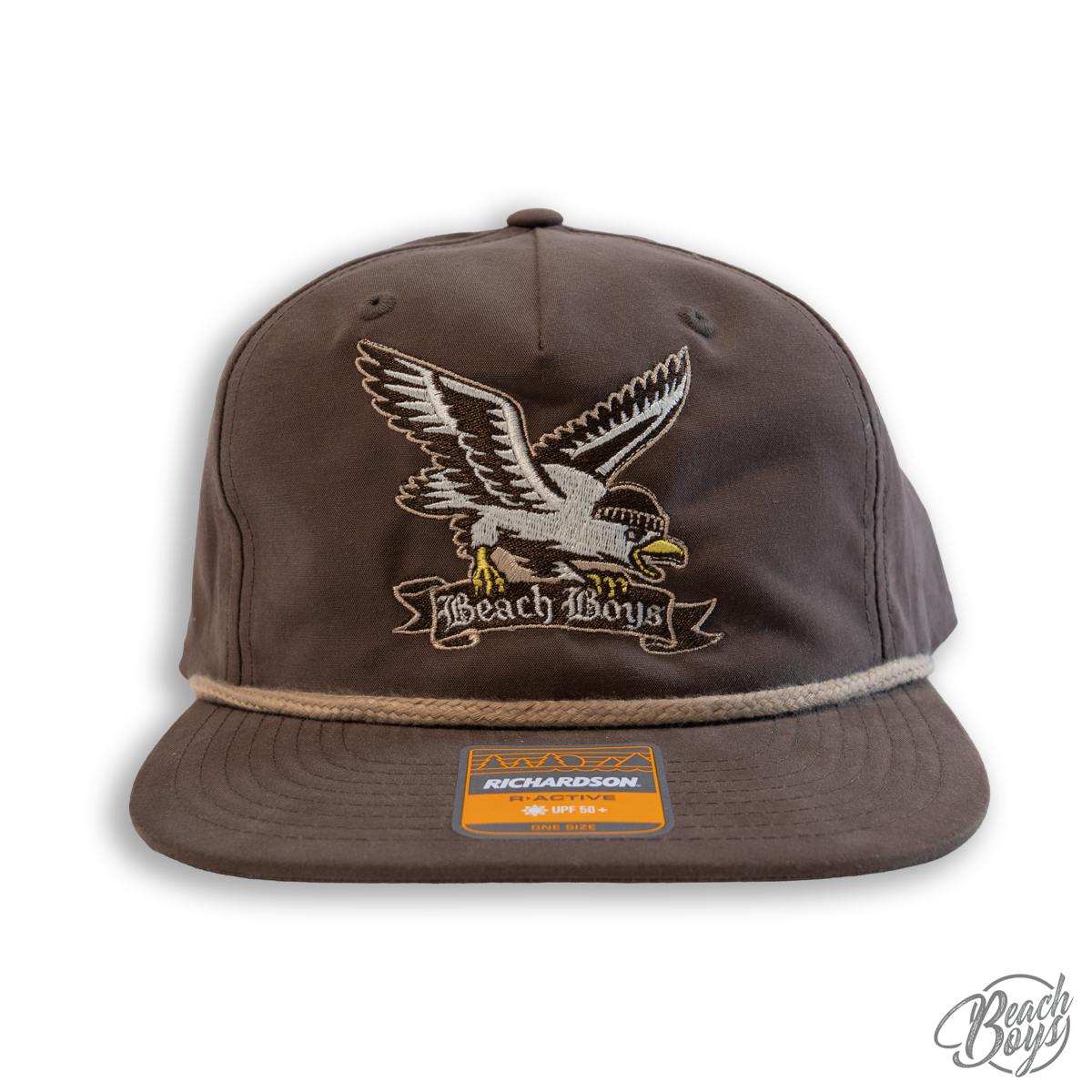 Beach Boys Brown Seagull Embroidered Hat