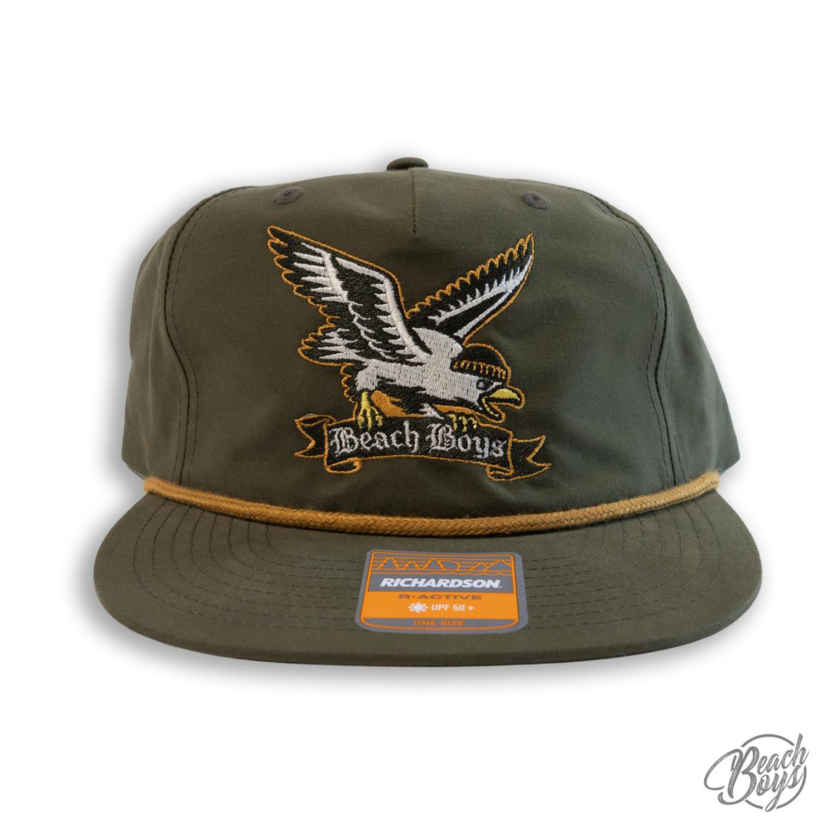 Beach Boys Green Seagull Embroidered Hat