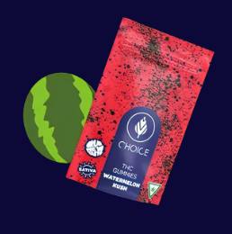 Watermelon Kush Gummies | 200mg | 10ct | 20mg/ea by Choice Chews