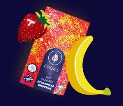Strawnana Smoothie Gummies | 200mg | 10ct | 20mg/ea by Choice Chews