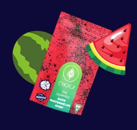 Super Sour Watermelon Kush Gummies | 200mg | 10ct | 20mg/ea by Choice Chews