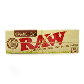 RAW | ORGANIC HEMP ROLLING PAPERS | 1 1/4