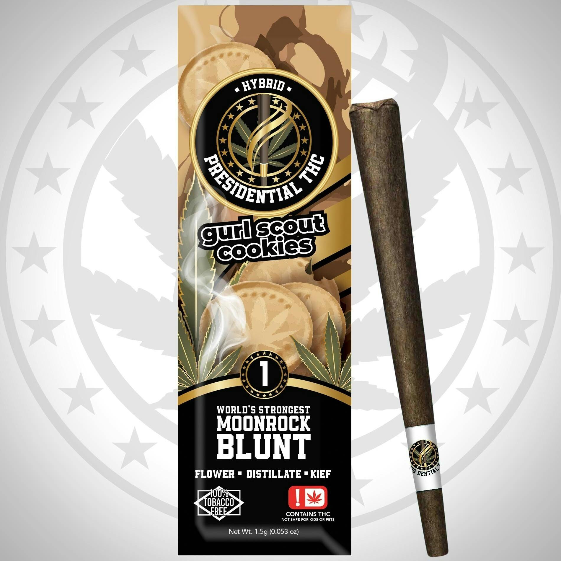 Presidential Blunts - Gurl Scout Cookies (H) - 1.5g Moon Rock Infused Blunt