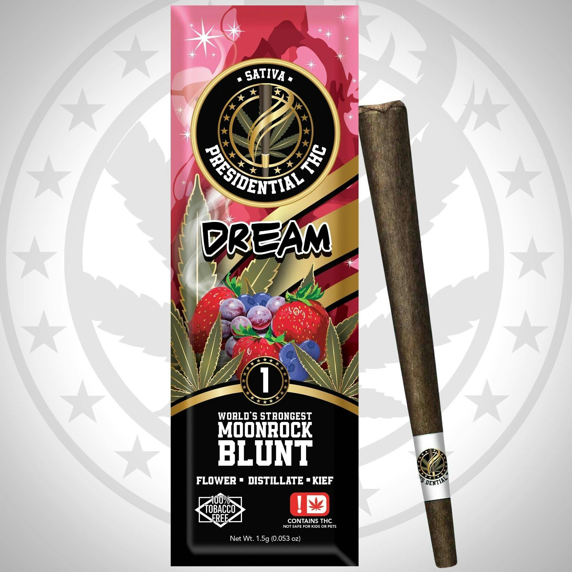 Presidential Blunts - Dream (S) - 1.5g Moon Rock Infused Blunt