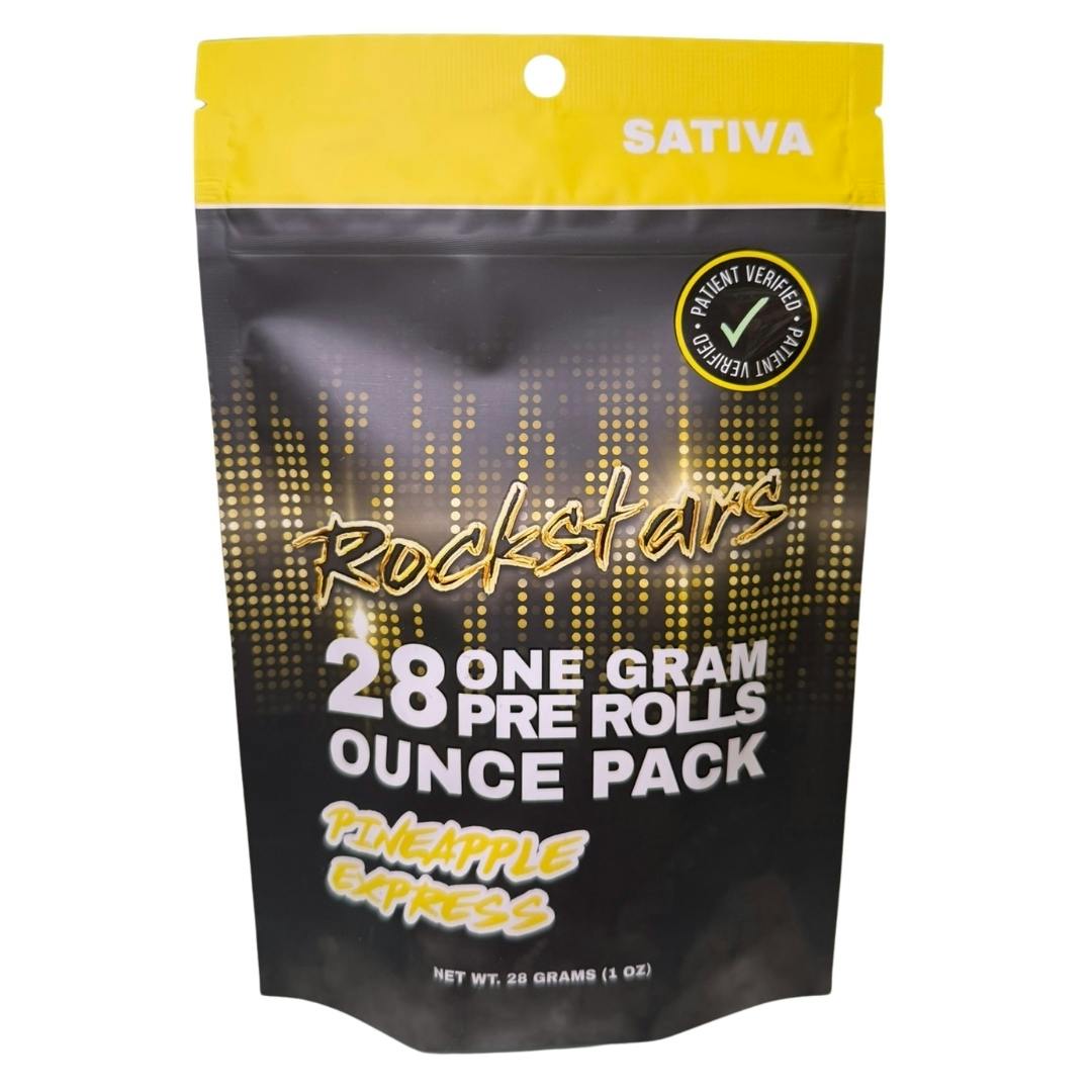 Rockstars - Pineapple Express (S) - 28pk Flower Pre Rolls (1g)