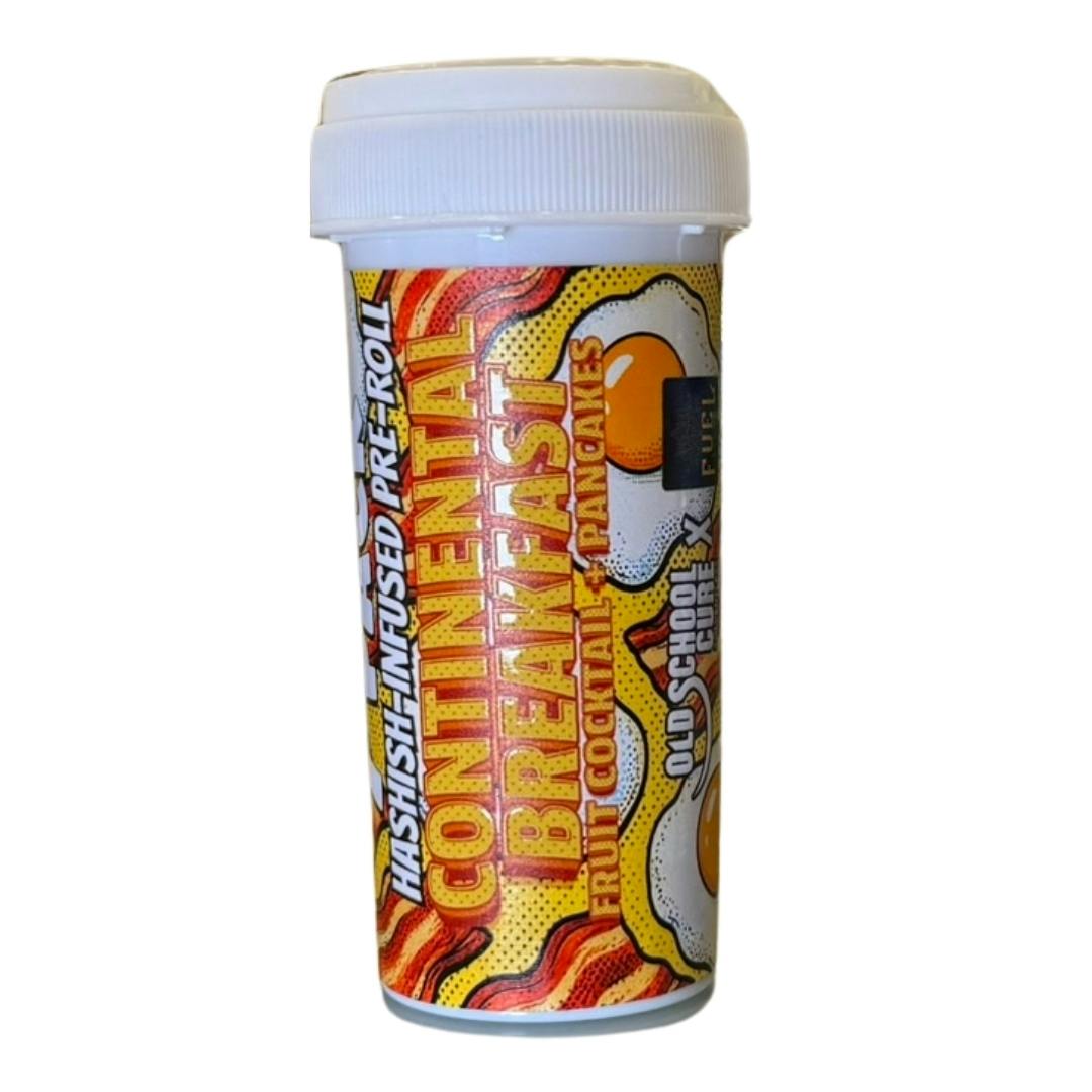 Old School Cure - Continental Breakfast (I) - 7pk Hashish Infused Pre Rolls (1g)